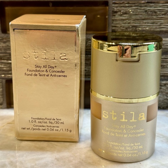 Stila Stay All Day Foundation & Concealer - # 12 Caramel 1 oz Makeup NIB - Picture 1 of 6
